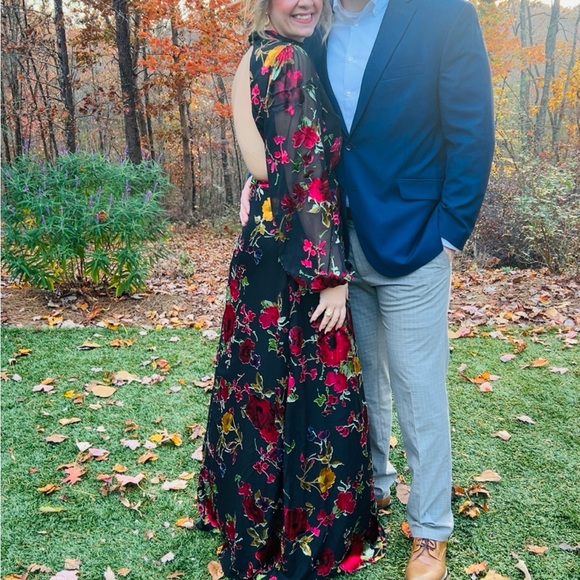 Lulu's Vibrant Floral Long Sleeve Dress - Picture 6 of 8